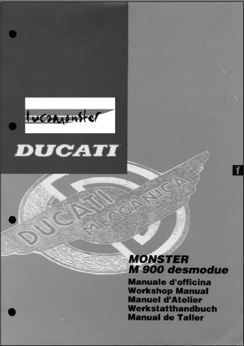 DUCATI Monster 900ie ワークショップマニュアル 未使用品!!即決.送料無料.DUCATI.MONSTER.M900.desmodueワークショップ